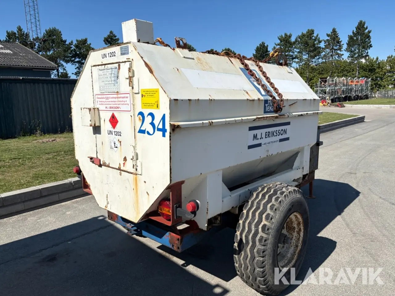 Billede 3 - Dieseltank på vogn - 2500 liter