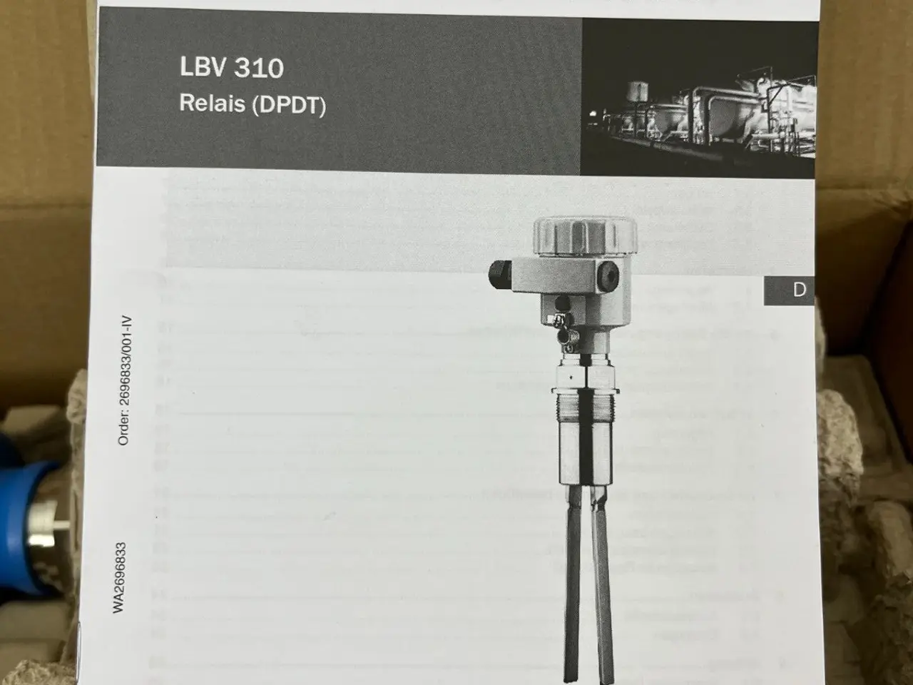 Billede 4 - SICK LBV310-XXAGDRKMX Vibrating Level Sensor DPDT