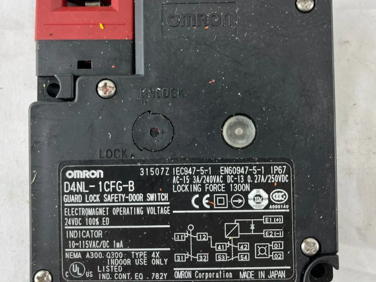 Billede 4 - Omron D4NL-1CFG-B Guard Lock Safety kontakt 24VDC
