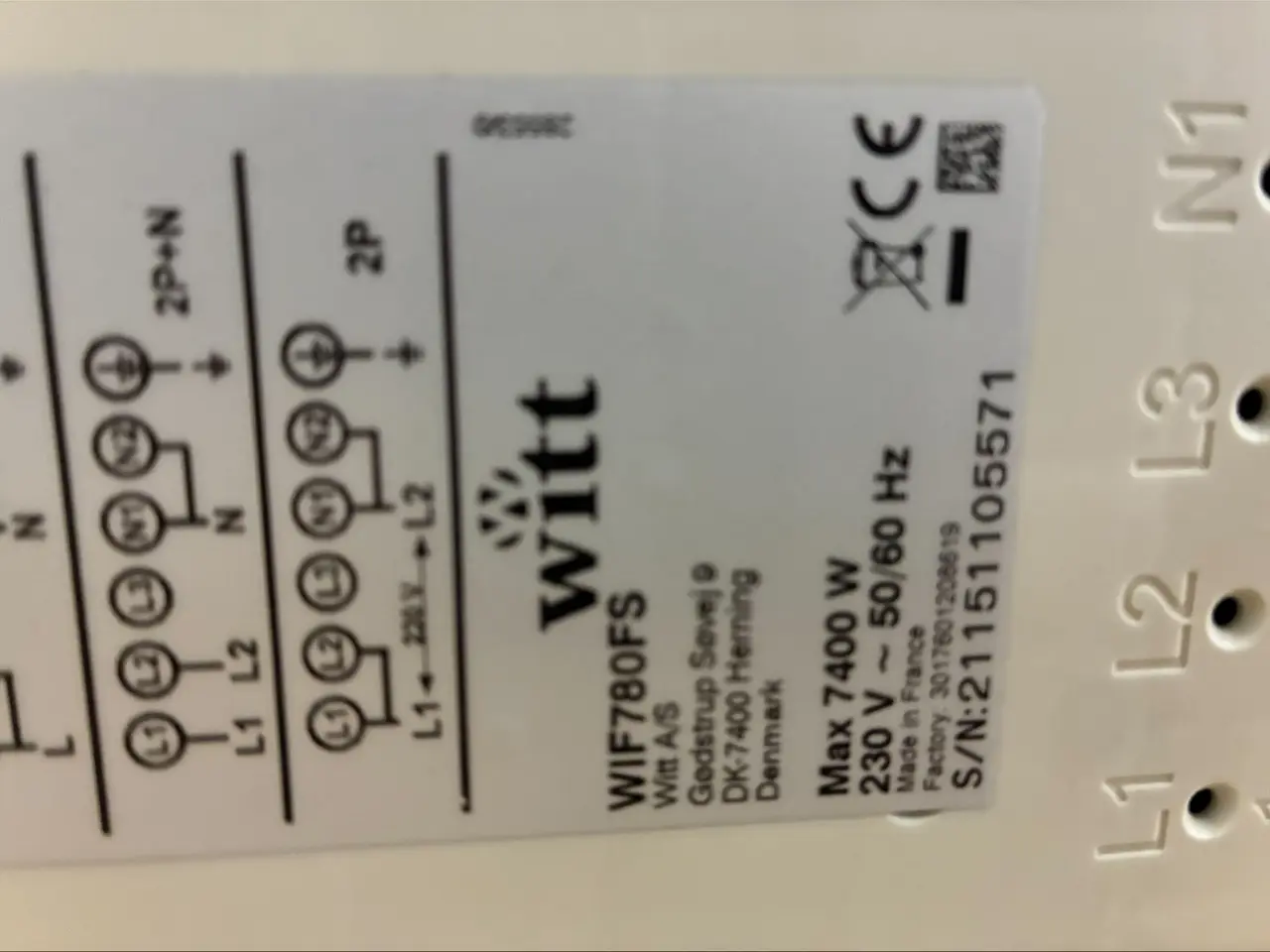 Billede 2 - Witt induktionskogeplade wif780fs