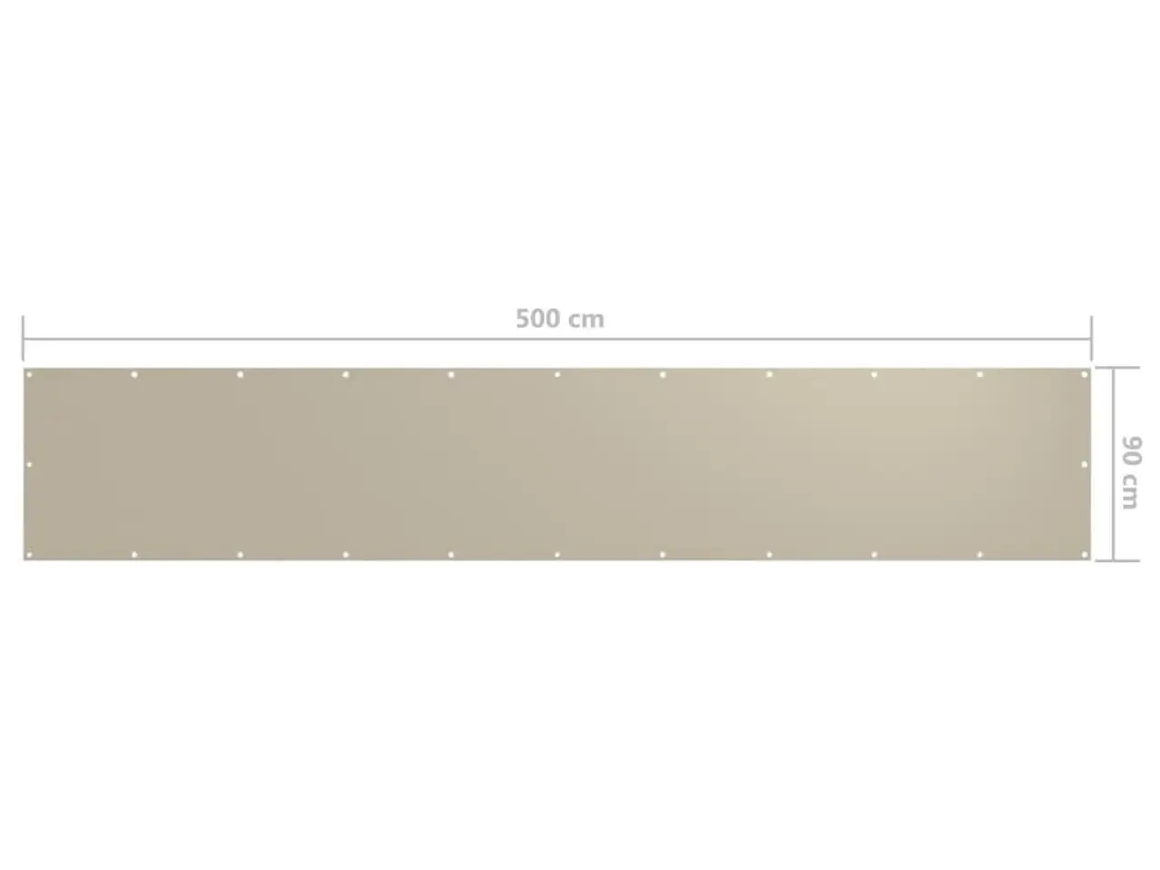 Billede 6 - Altanafskærmning 90 × 500 cm i oxfordstof - beige