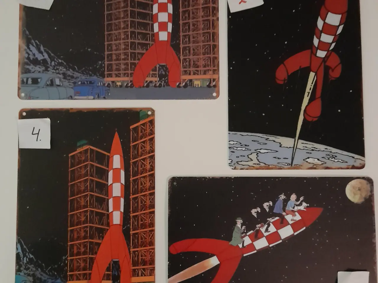 Billede 1 - TINTIN metal skilt 20 x 30 cm