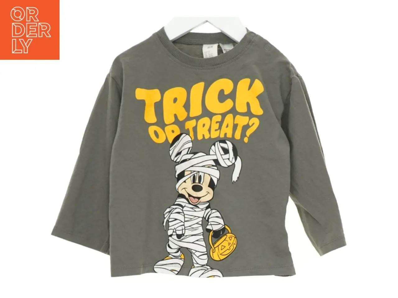 Billede 1 - Halloween Bluse, trick or treat? fra H&M (str. 92 cm)