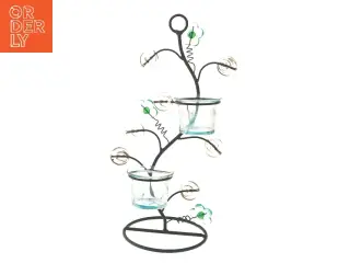 Dekorativ lysestage med glasbeholdere (str. 31,5 cm)