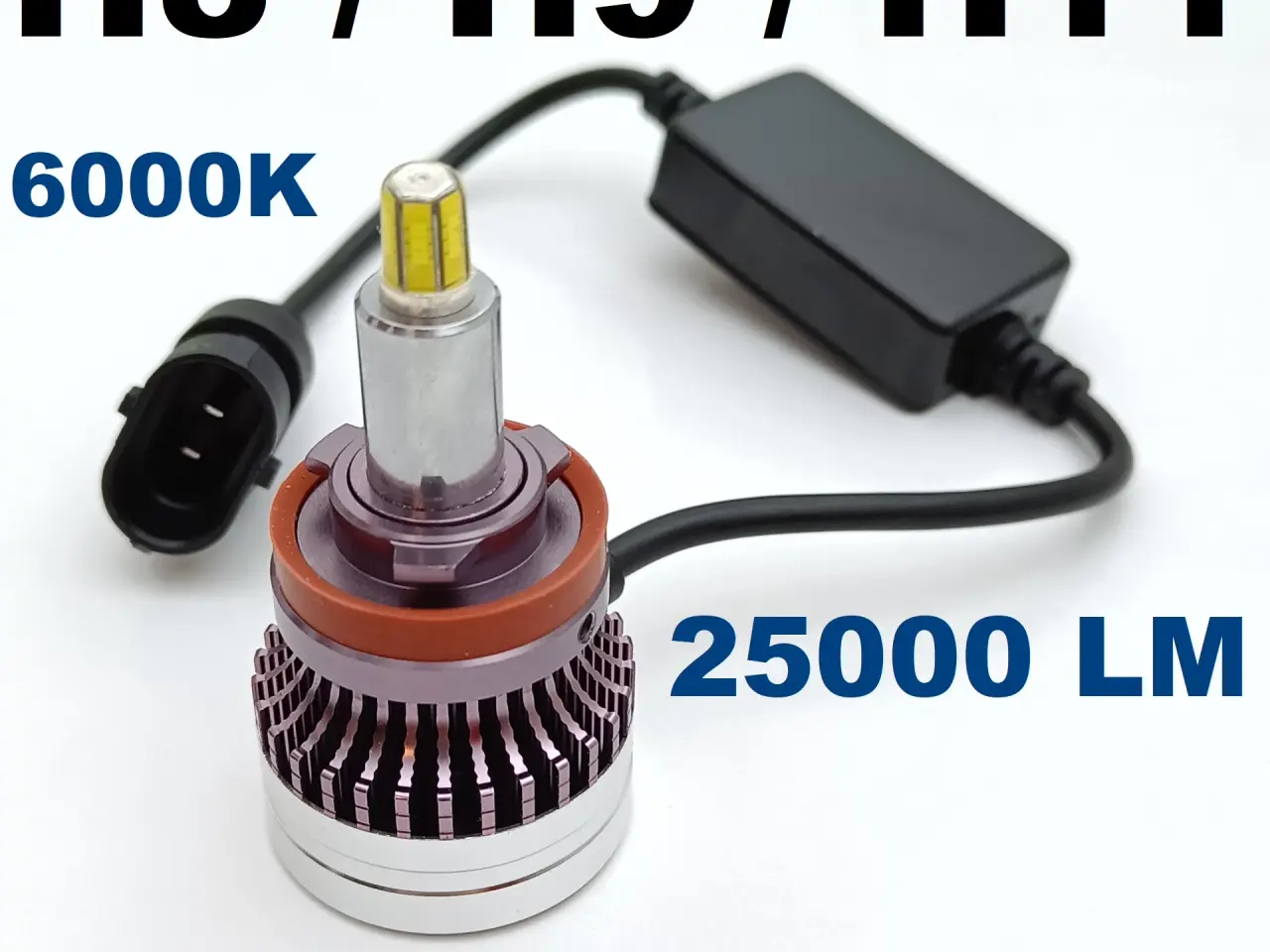 Billede 1 - NY! 25000LM Super Stærk H11 / H9 / H8 LED Pærer