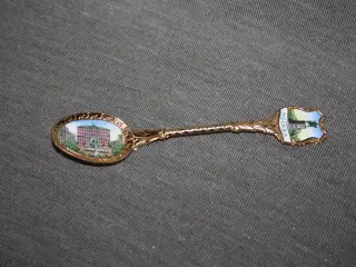 Souvenir ske med emalje Moskva Rusland russisk