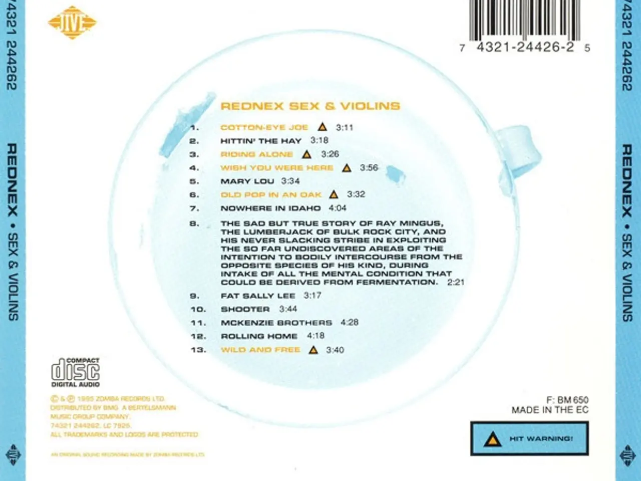 Billede 2 - Rednex – Sex & Violins – CD