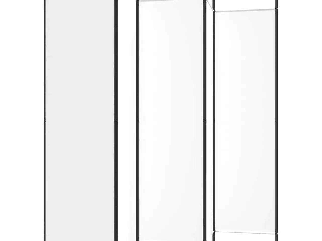 Billede 5 - 6-panels rumdeler 300x200 cm stof hvid