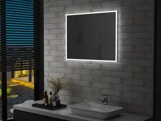 LED-vægspejl til badeværelset 80x60 cm