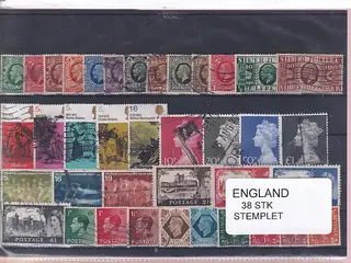 England - 38 Stk. - Stemplet