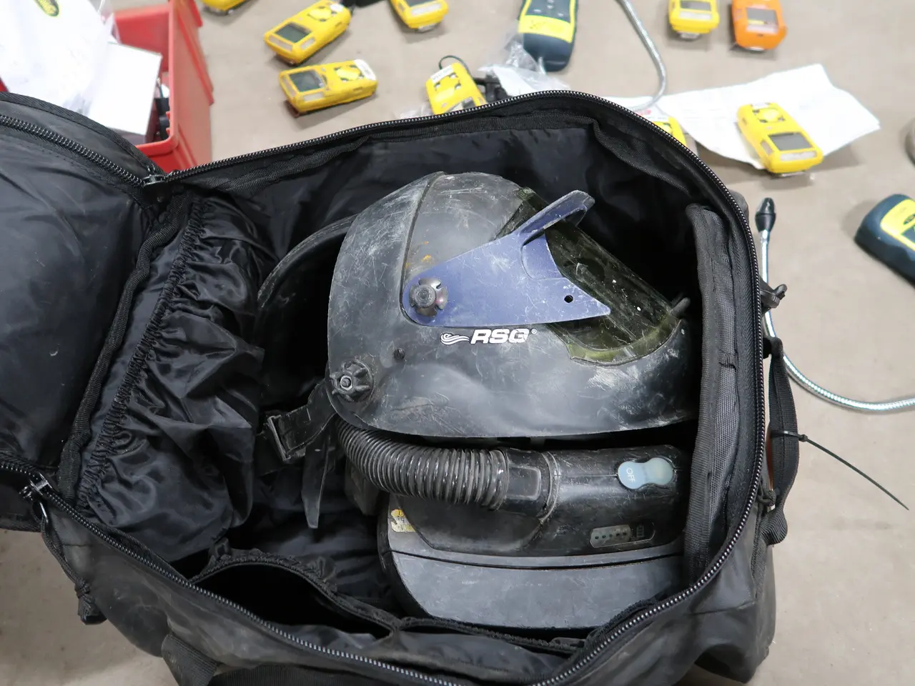 Billede 1 - Friskluftmaske RSG med filter 3M Adflo