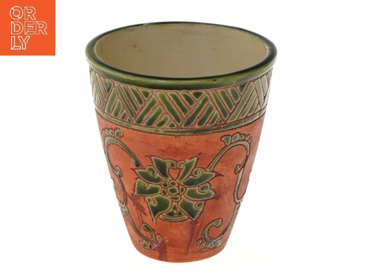 Billede 1 - Keramisk vase (str. Ø 10x11,5 cm)
