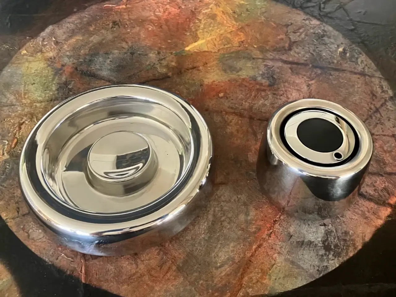 Billede 2 - Stanless steel Lighter og Aske bæger