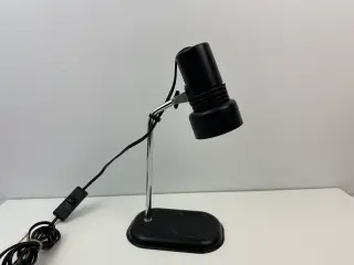 Retro bordlampe, sort / chrome