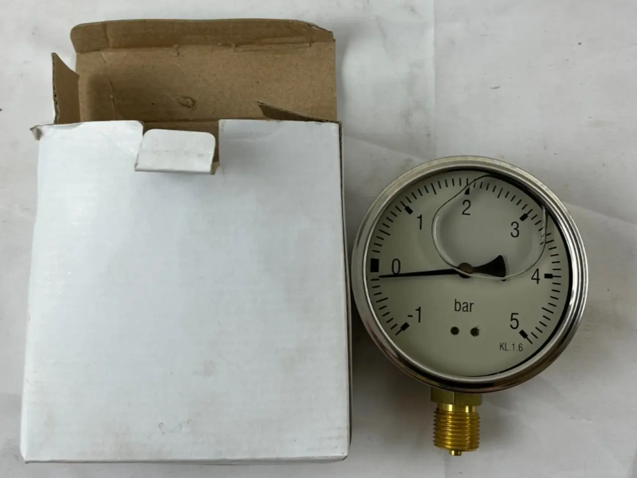 Billede 1 - Pressure Gauge P1555L -1 To +5 Bar 4in Dial 1/2 LM