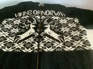 Viking of Norway strik trøje med vindtæt foer.