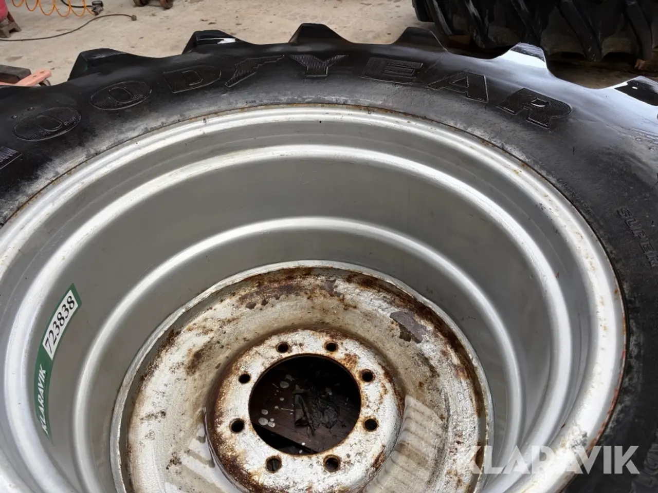 Billede 10 - Hjul Goodyear STR 24.5 R32 med Bredal-nav 2 Styk