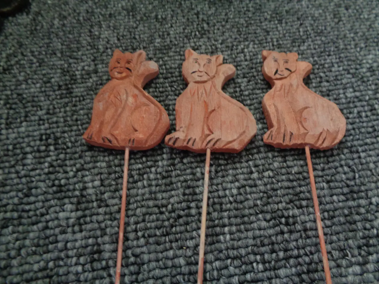 Billede 2 - Blomsterpinde med kat