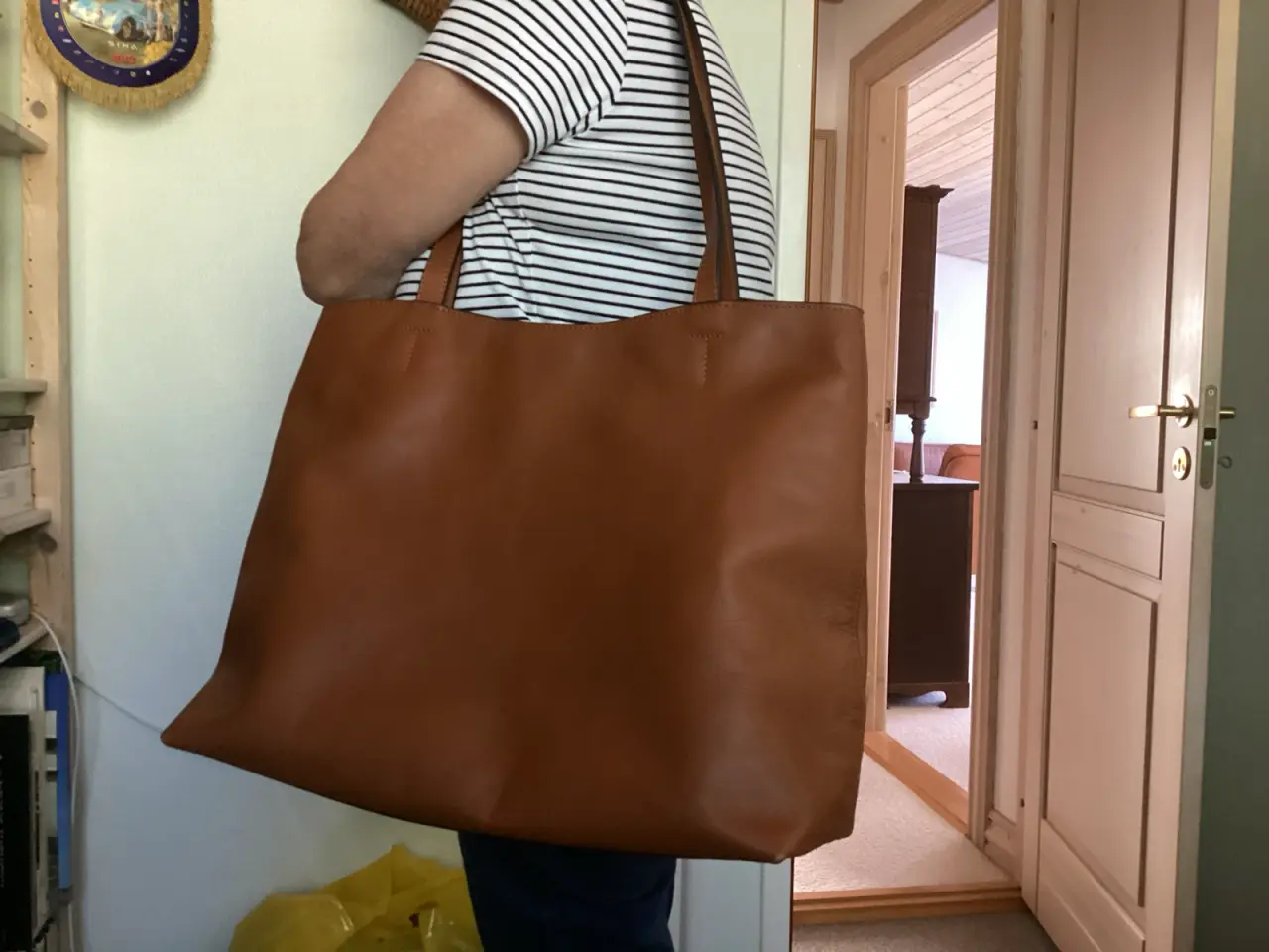 Billede 4 - Birkmond Shopper I brun læder