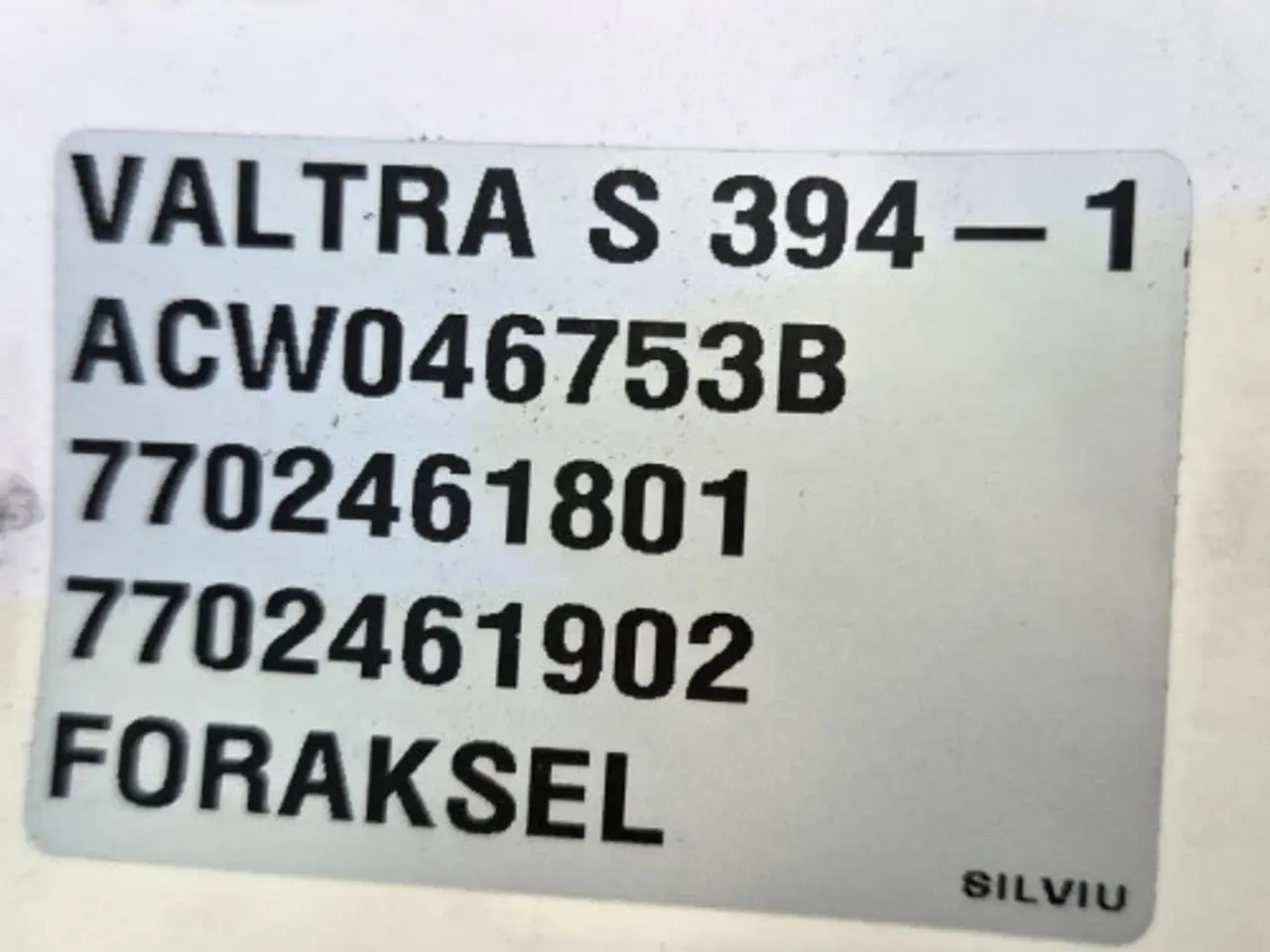 Billede 27 - Valtra S394 Foraksel ACW046753B