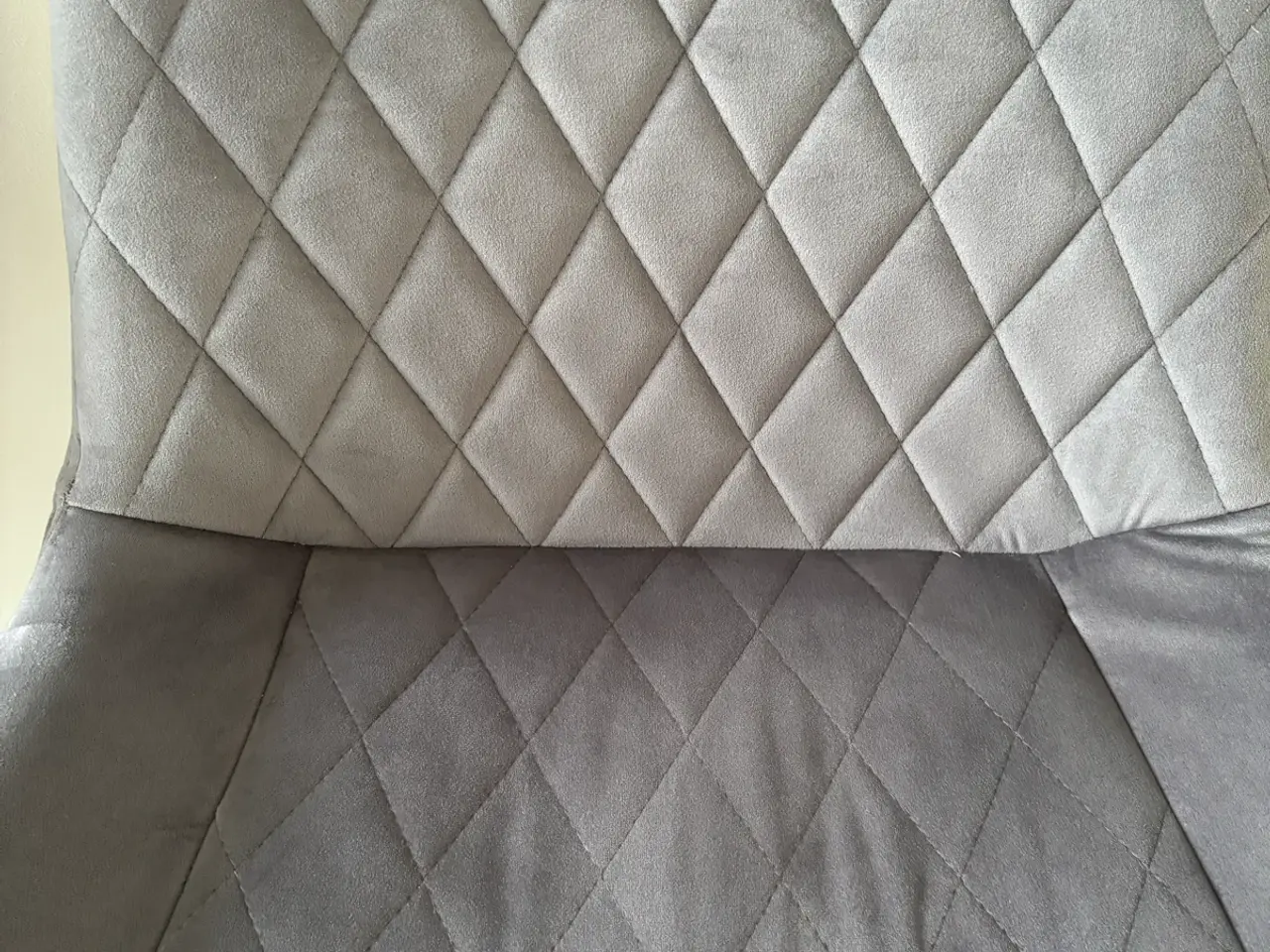 Billede 2 - Grå velour stole - 4 stk