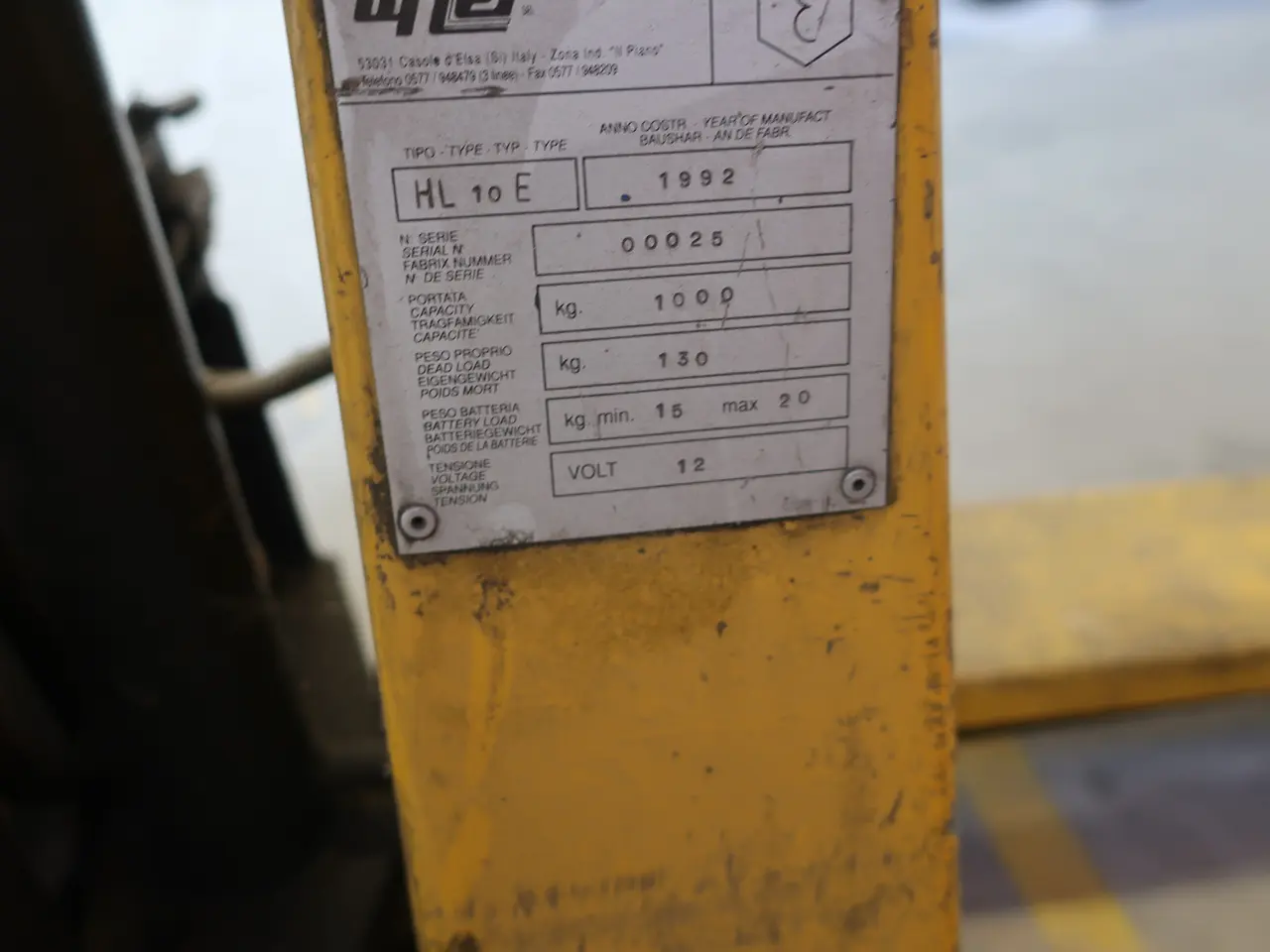 Billede 4 - El. palleløfter HL 10 E