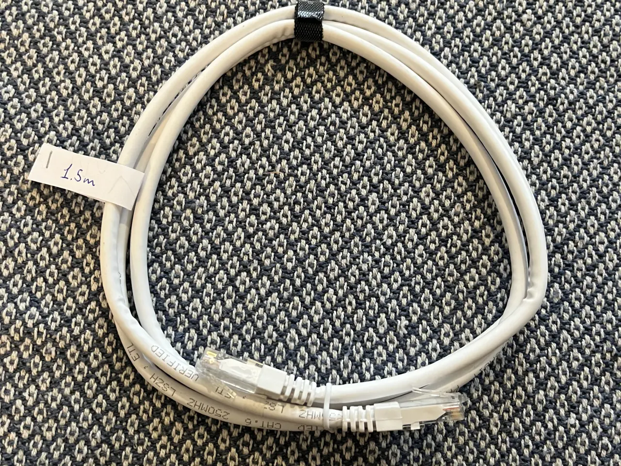 Billede 1 - Netværkskabel ethernet 1,5 m hvid CAT 6