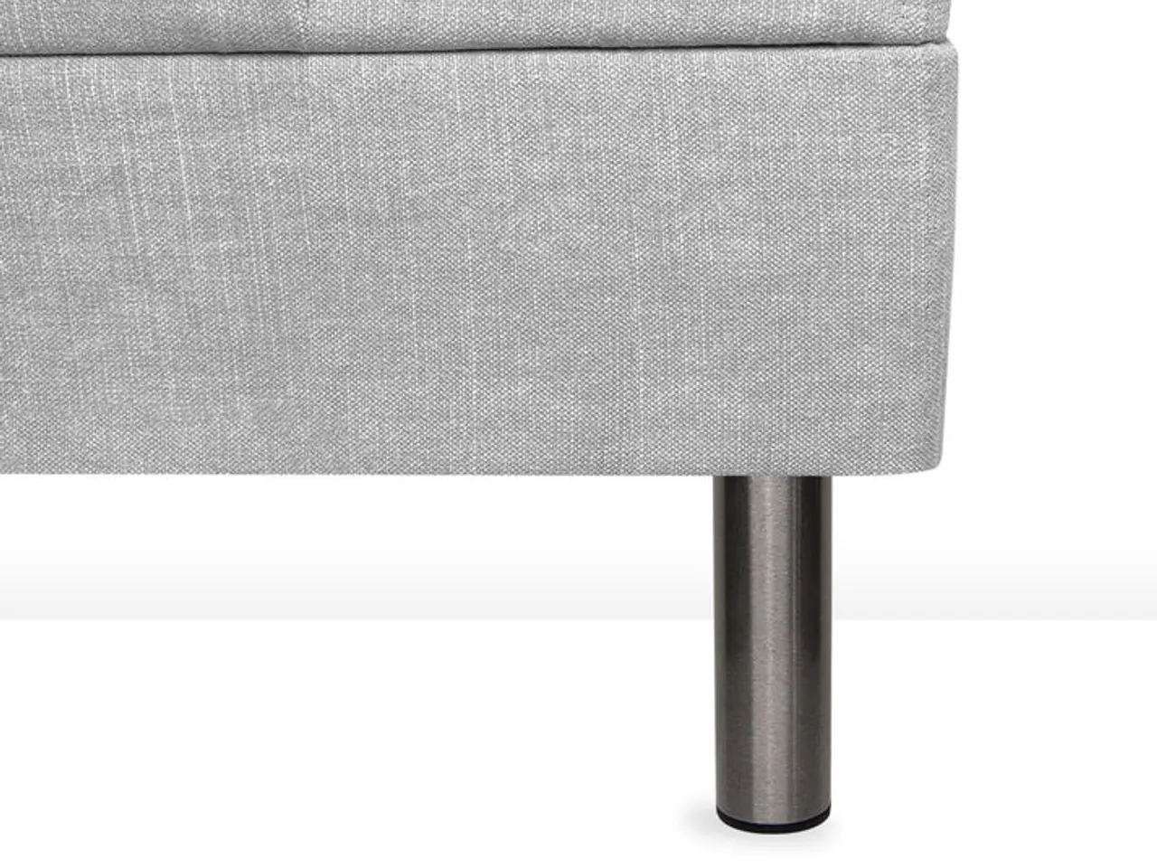 Billede 5 - Boxbed – Sengeben / Sofaben i børstet stål, H 15 c