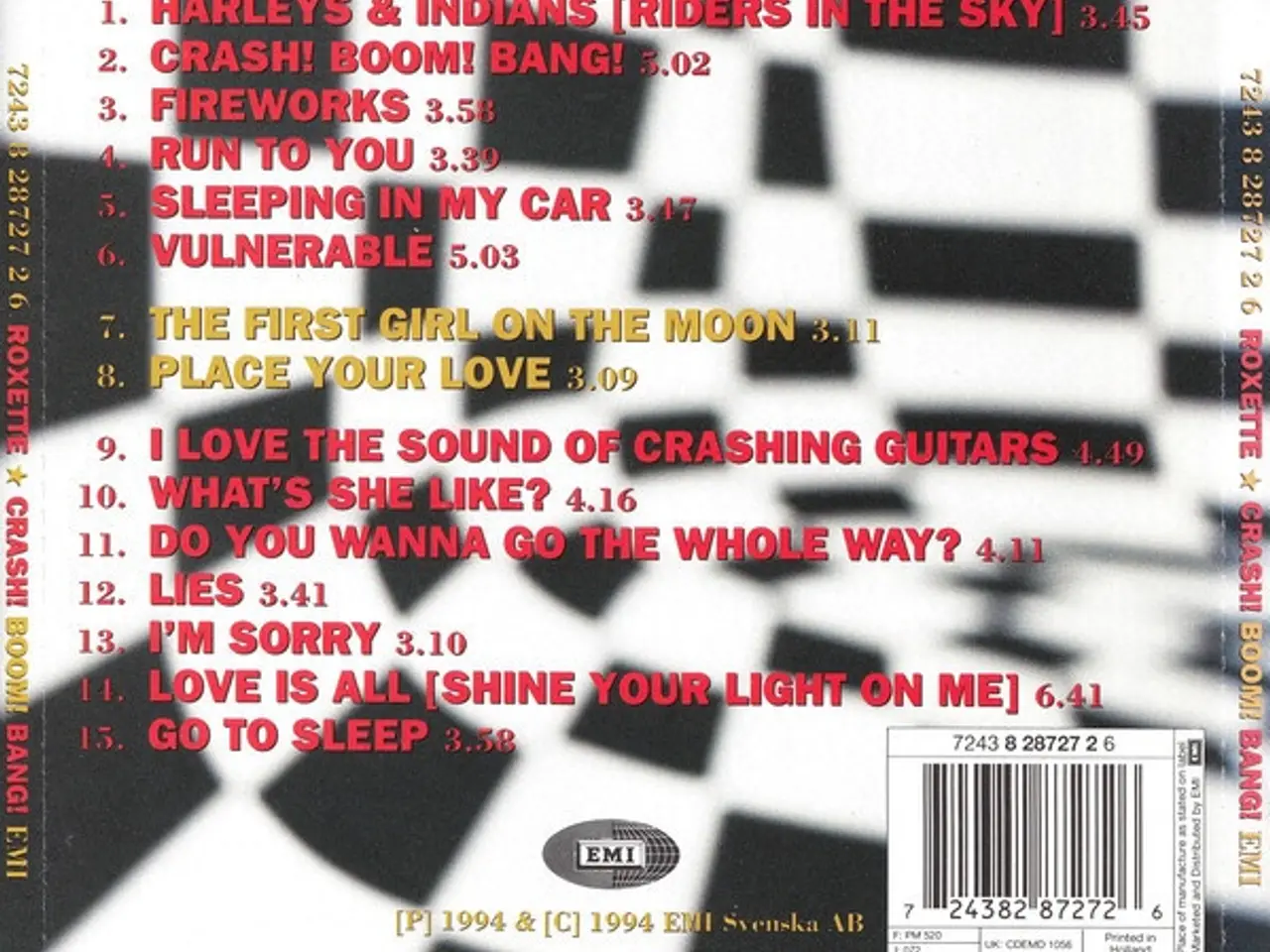 Billede 2 - Roxette – Crash! Boom! Bang! – CD