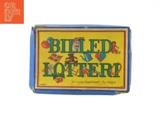 Antikrt billedlotteri spil (str. 2x22x15 cm)
