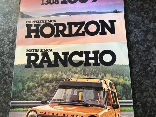 Gamle Simca Brochure