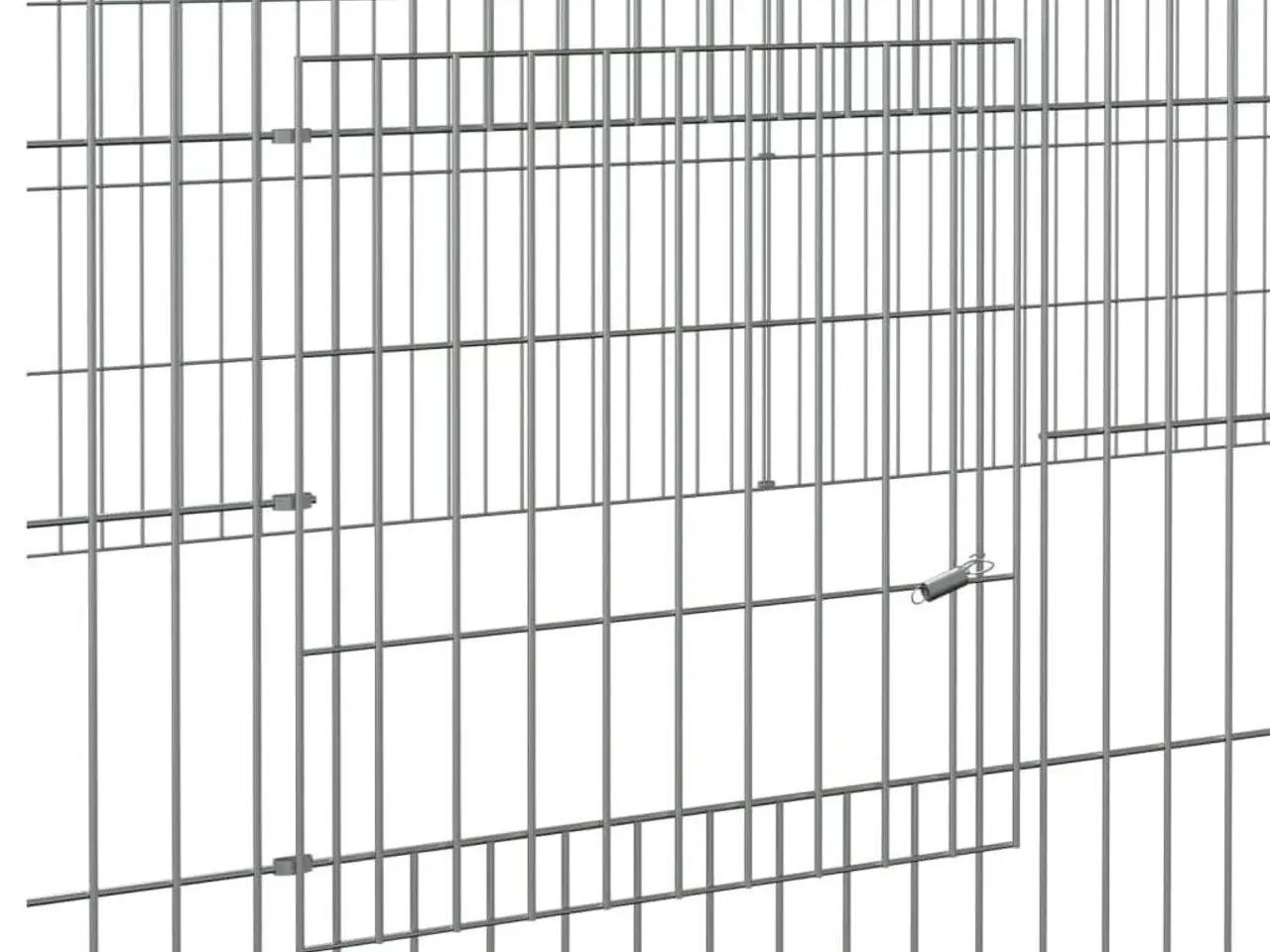 Billede 6 - Kaninbur 2 paneler 220 x 110 x 55 cm - galvaniseret jern