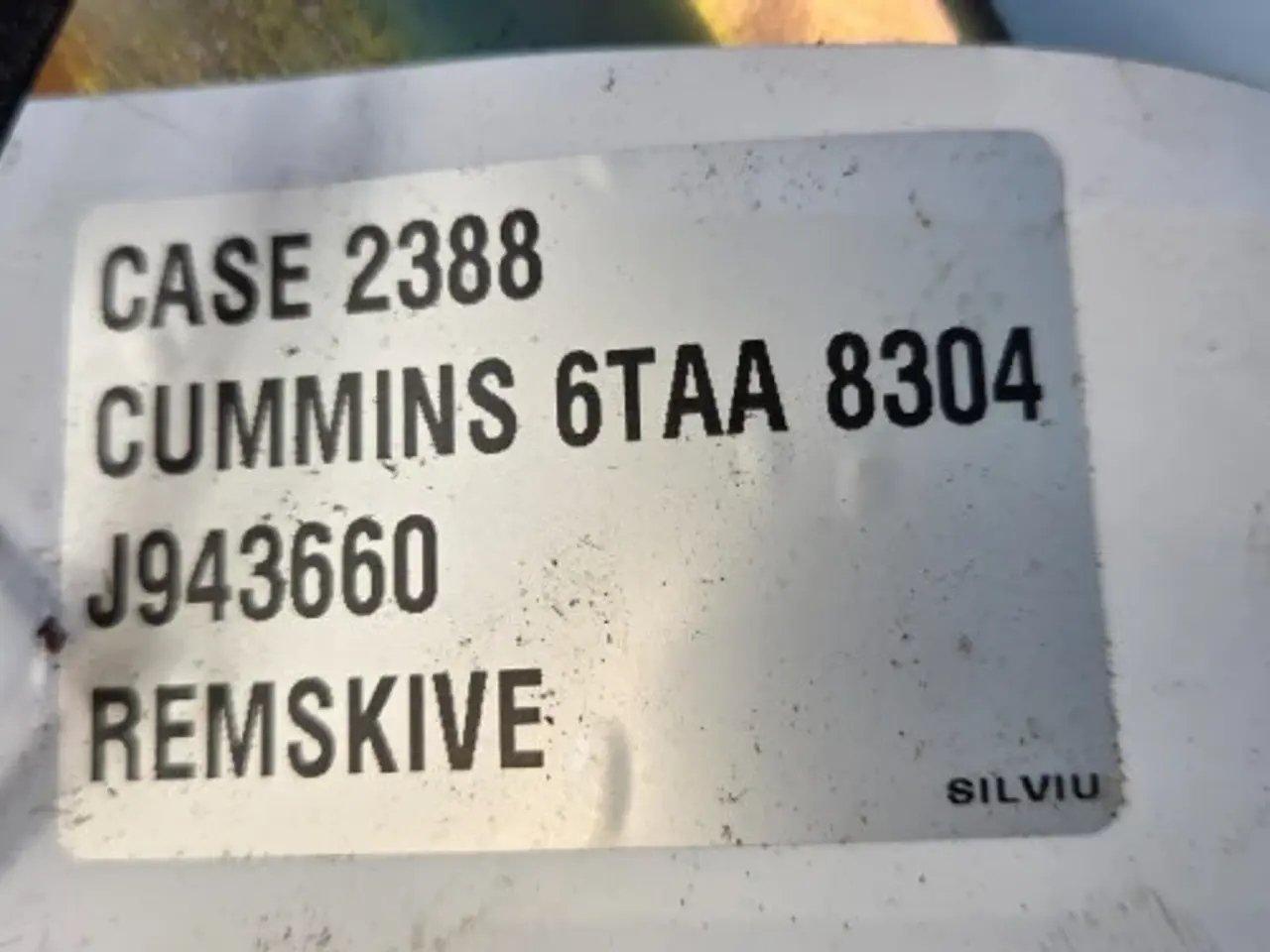 Billede 11 - Cummins 6TAA-8304 Remskive J943660