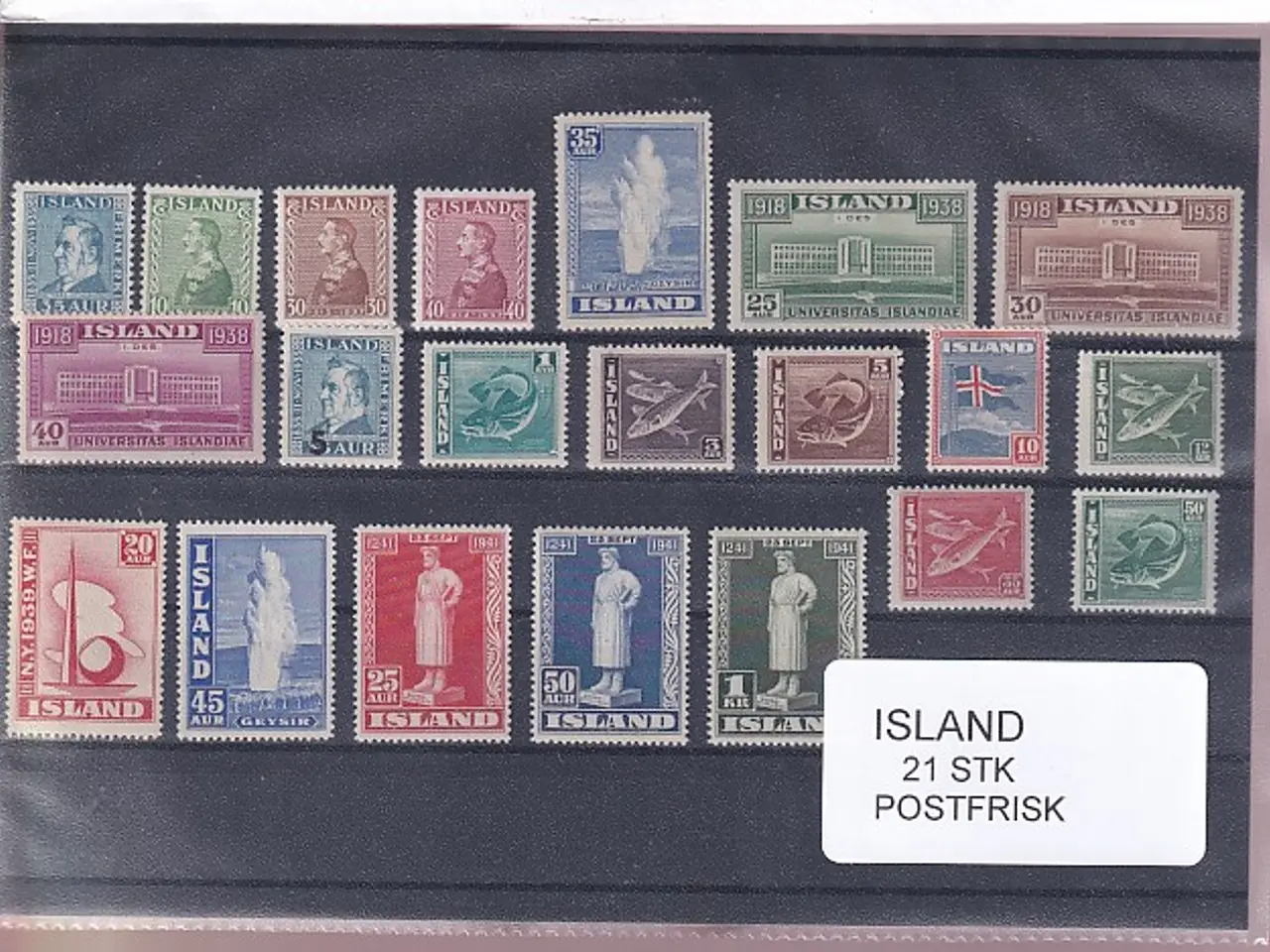 Billede 1 - Island Samling - 21 Stk. - Postfrisk