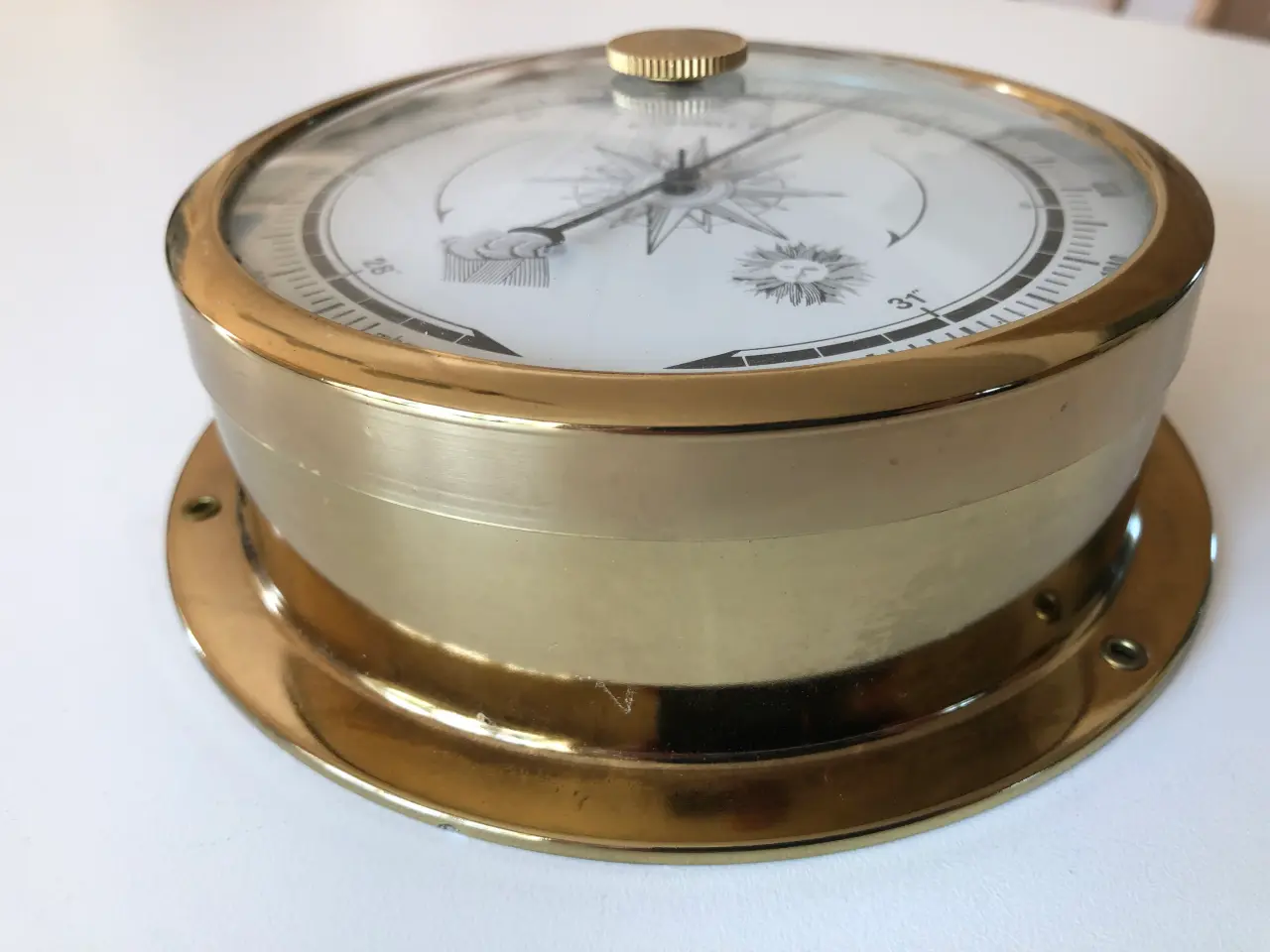Billede 4 - Skibsbarometer i messing