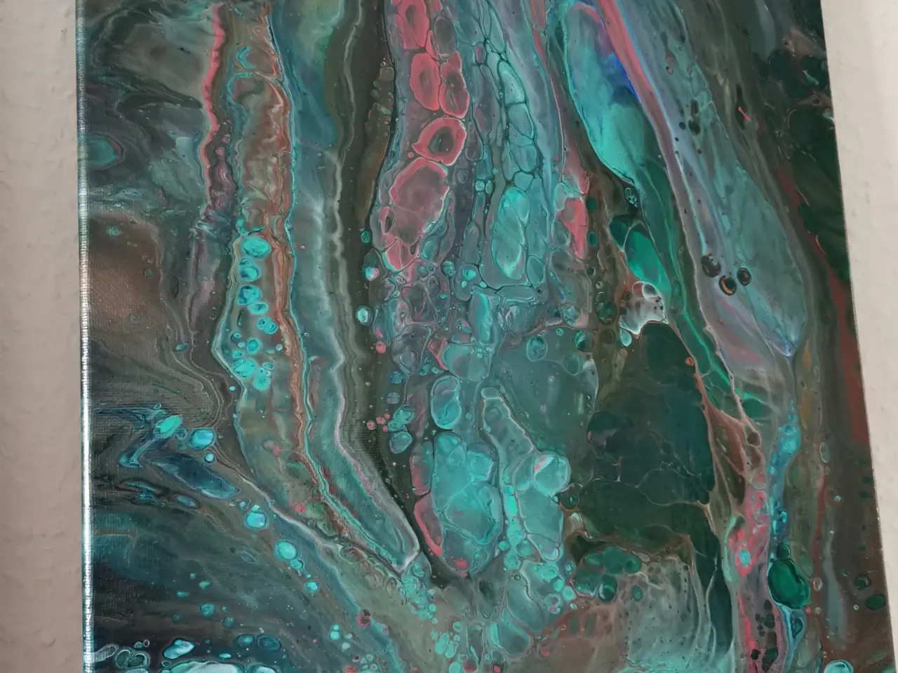 Billede 5 - Indrammede Akrylmalerier i Fluid Art 30x40 cm