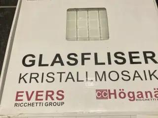Glasfliser/stiftmosaikker 2x2cm