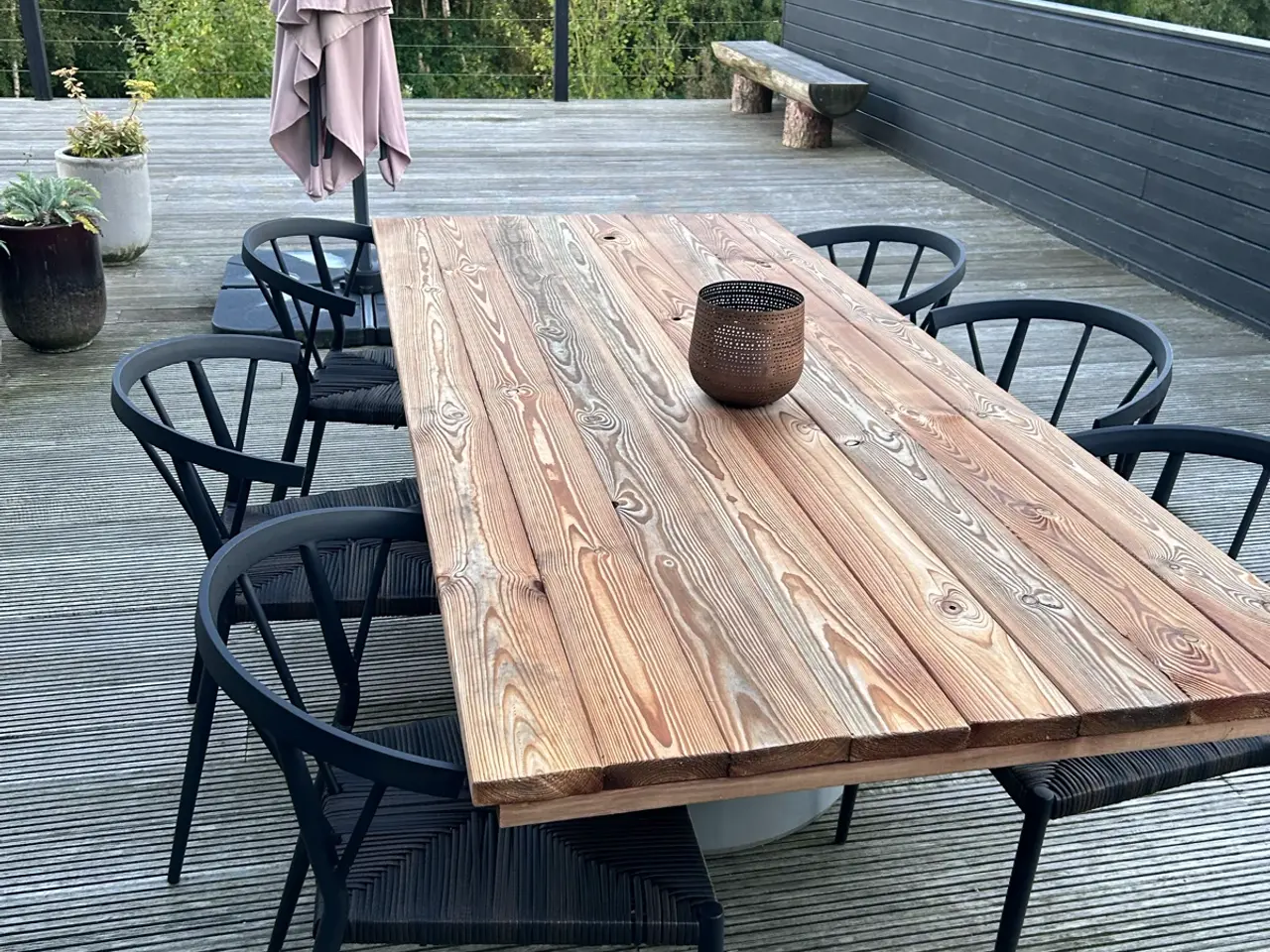 Billede 2 - Havebord med 6 stole