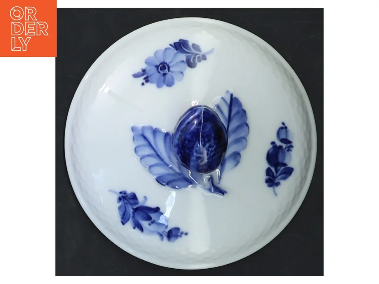 Billede 3 - Royal Copenhagen blå blomst låg (str. 12x6 cm)