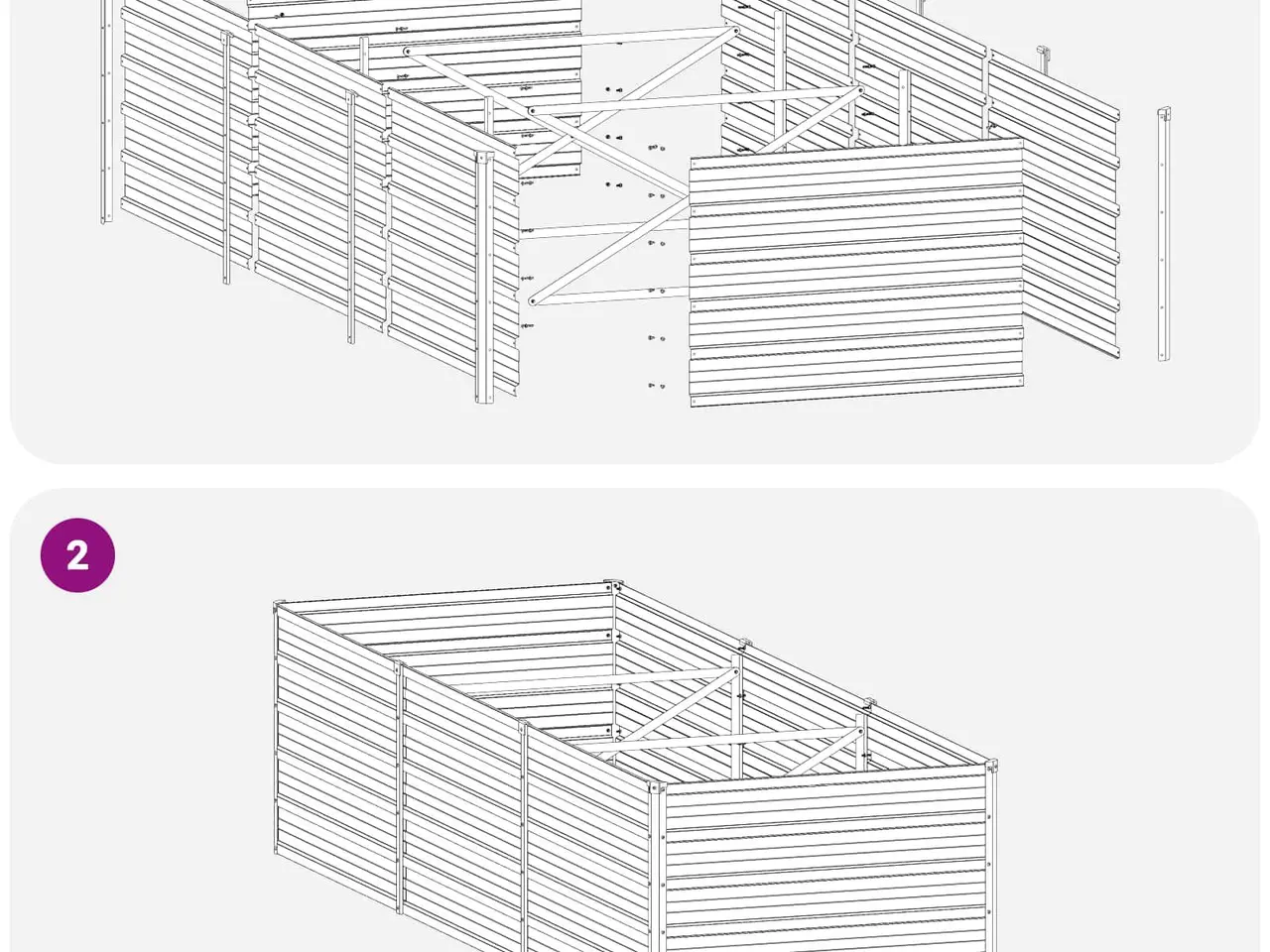 Billede 8 - Hævet havebed antracit 240 x 80 x 55 cm i koldvalset stål