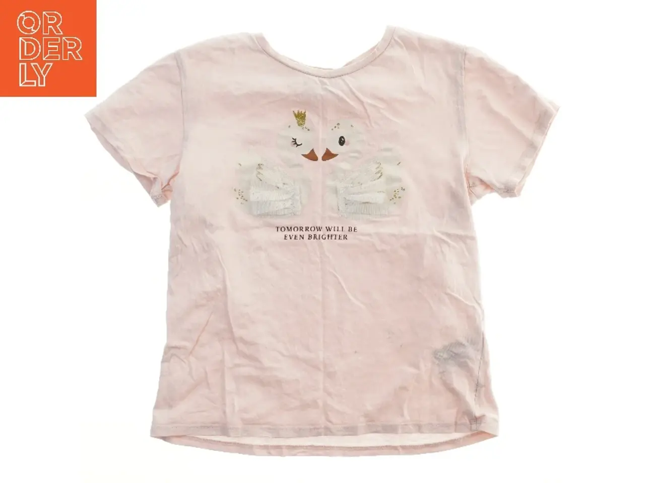 Billede 1 - T-shirt med svaner fra H&M (str. 140)