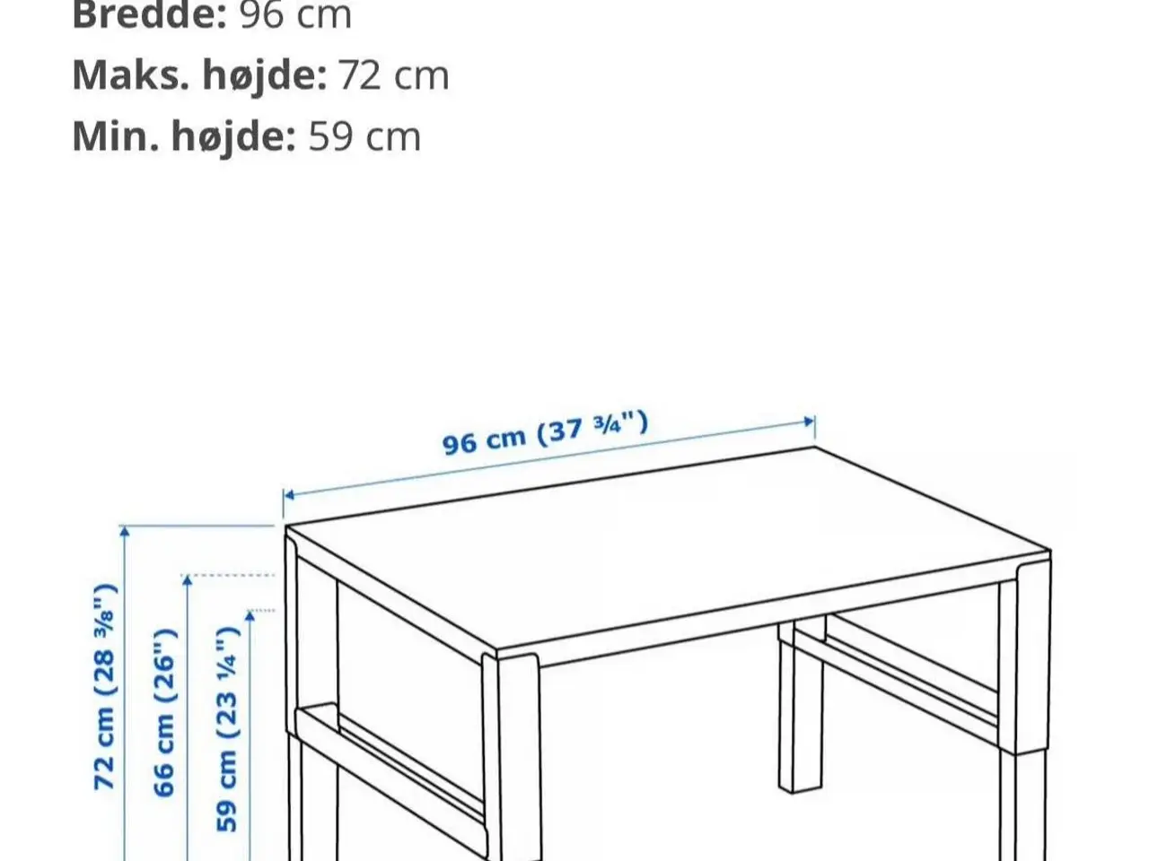 Billede 1 - Børneskrivebord fra IKEA - model Påhl