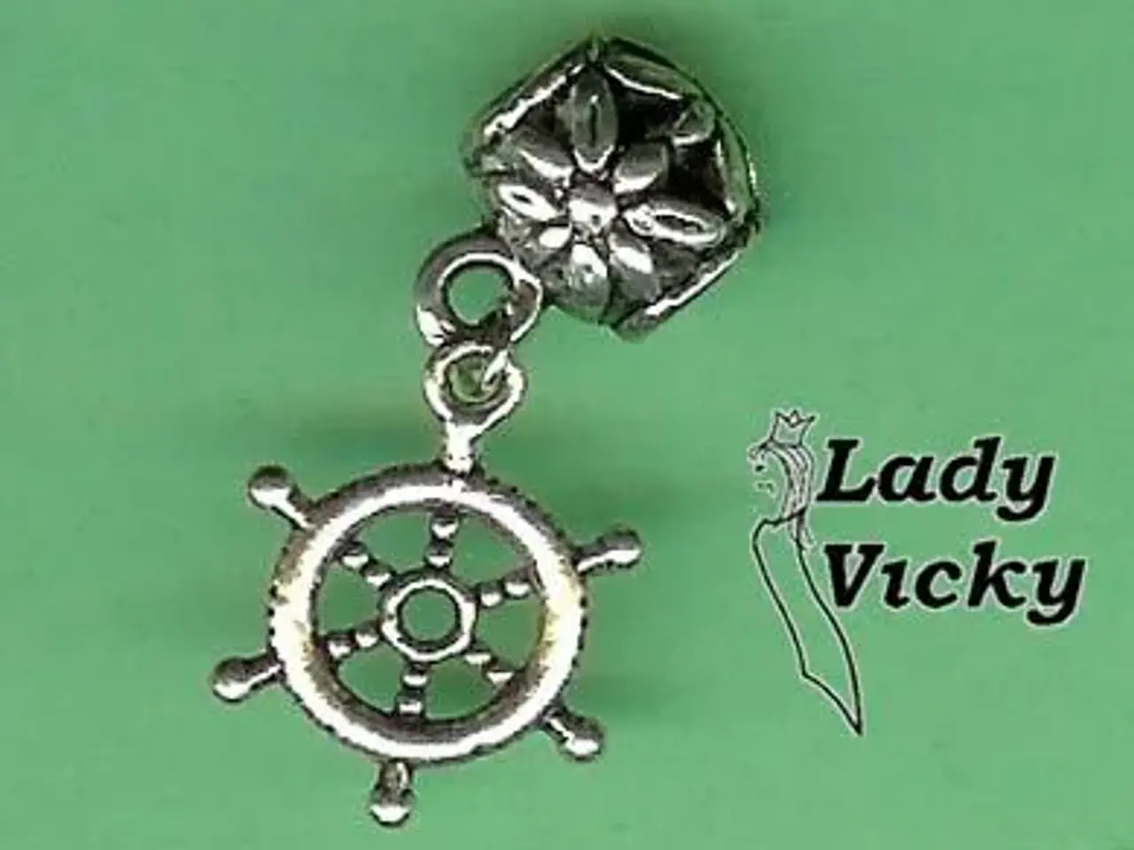 Billede 2 - VEDHÆNG MED ROR # Smykke til armbånd #