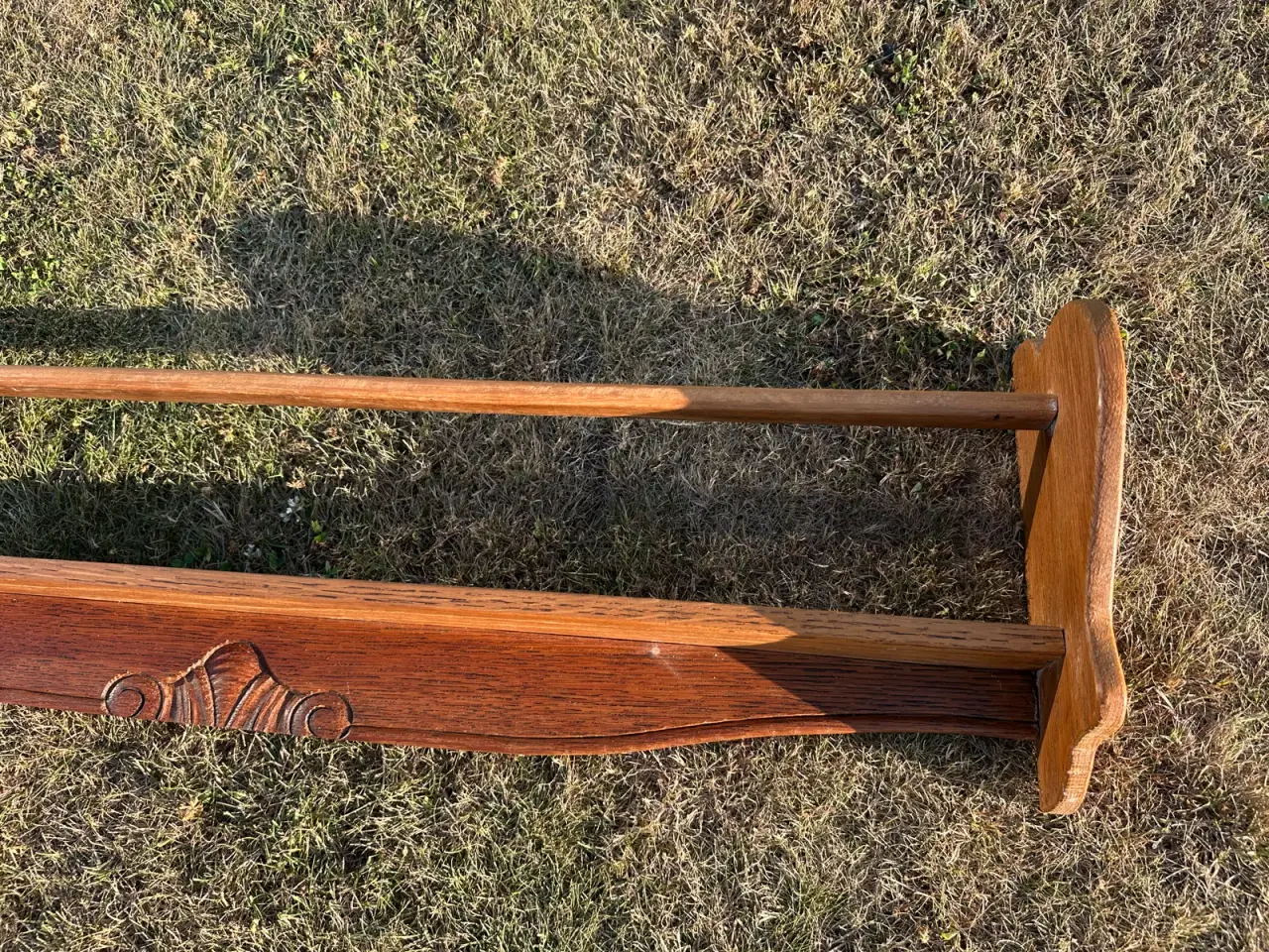 Billede 6 - Stor retro tallerkenrække / hylde i teak