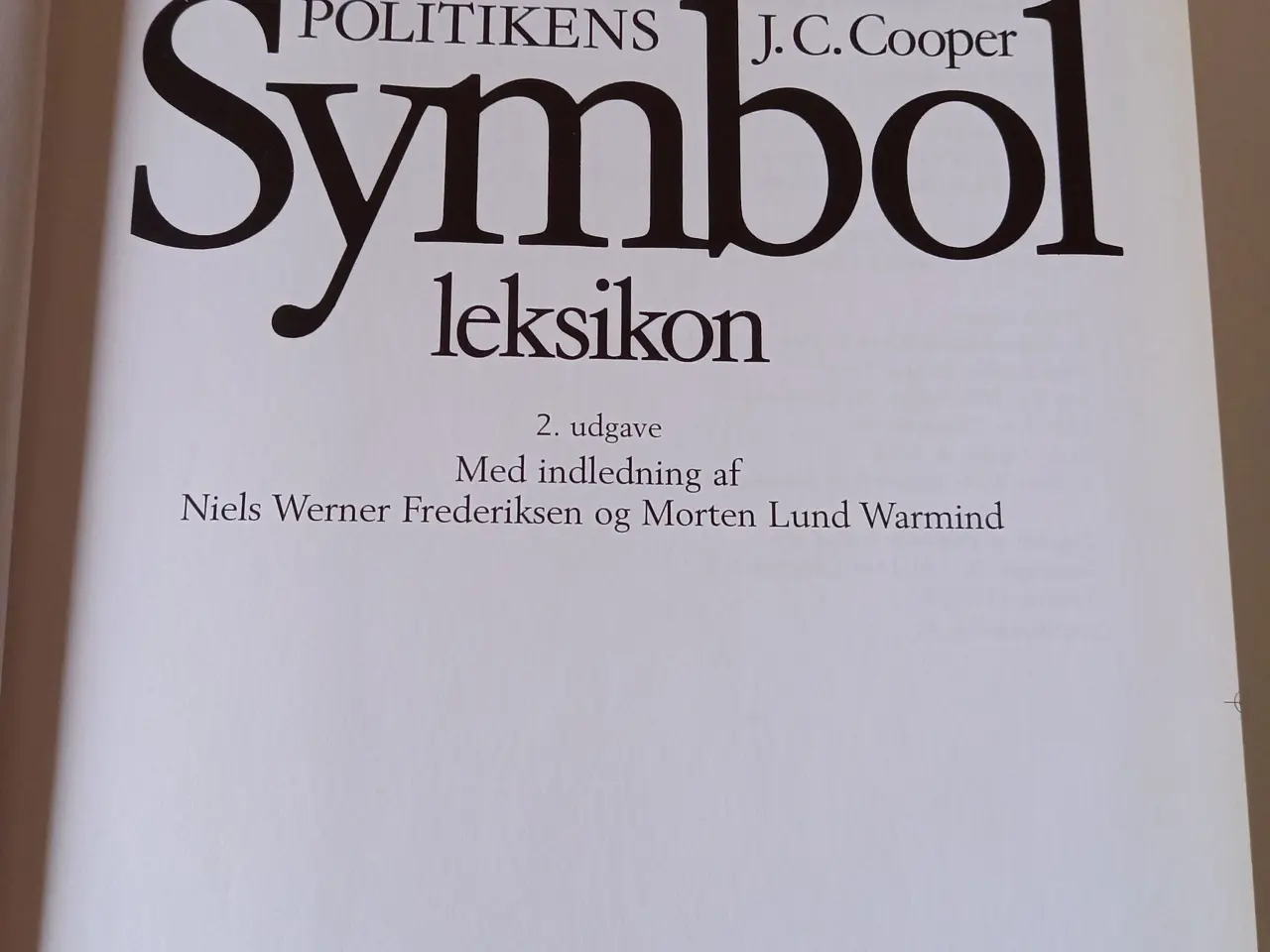 Billede 2 - Politikens Symbol Leksikon - J. C. Cooper