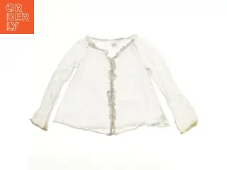 Hvid let cardigan fra Wheat (str. 128)