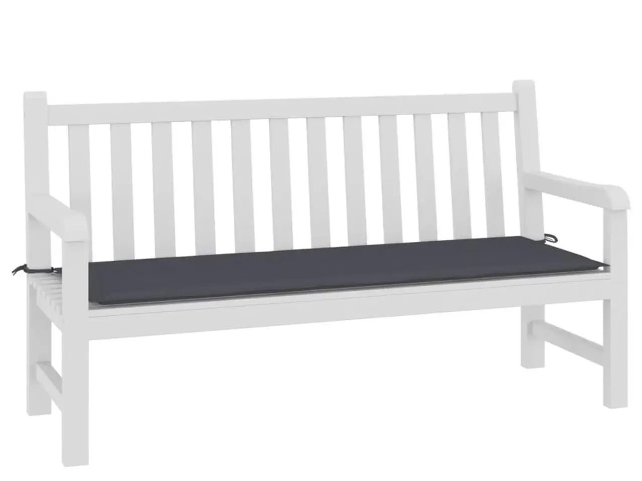 Billede 3 - Hynde til havebænk 150×50×3 cm - oxfordstof, antracitgrå