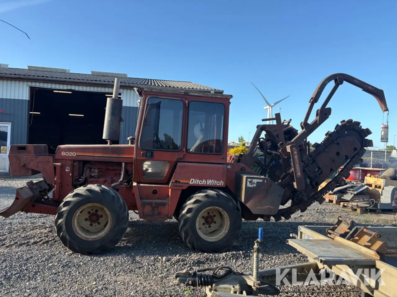Billede 11 - Kædegraver/plov Ditch Witch 8020 - inklusiv wejerhejs-lad til transport