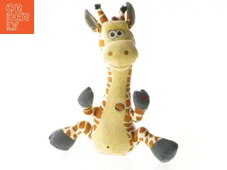 Plys giraff legetøj med lyd fra KidzzFarm Friends (str. 33 cm)