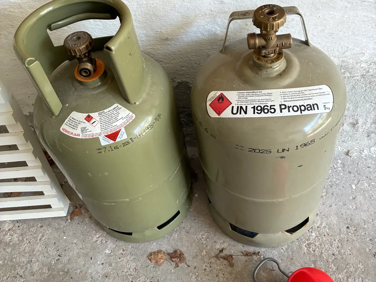Billede 1 - 5 kg tyske gasflasker 